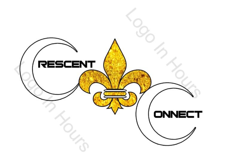 Crescent Connect logo with gold fleur-de-lis